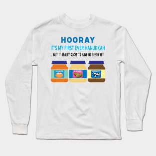 Funny Happy Baby's 1st Hanukkah Long Sleeve T-Shirt